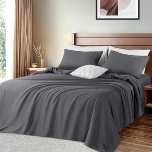 Queen 1800 Fadenzahl Bettwäsche Set Ultra Weich Tiefe Tasche Hotel Luxus - Bild 1 von 7