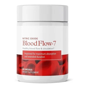 Bloodflow-7 Nitric Oxide Blood Circulation Supplement - 60 Capsules with Nitros - Picture 1 of 10