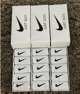 NIKE SOCKS 5 PAIRS PACK - CREW LENGTH LIGHTWEIGHT CUSHIONED SPORTS MEN/WOMEN - Picture 1 of 9