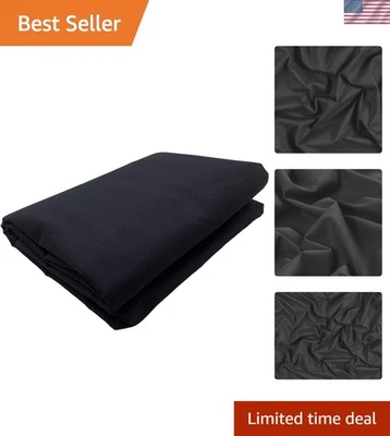 Versatile 60in Wide Black Muslin Fabric - Soft Touch, 10 Yards, Multiple Uses - Image 1 of 4