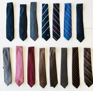 Men’s Vintage Tie Lot Vtg Ties Vintage Business Ties Multicolor Tie Lot Of 15 - Picture 1 of 23