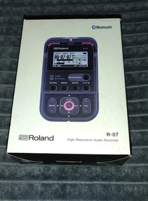 Roland R-07 BK schwarz hochauflösender Audiorecorder Bluetooth, einmal benutzt - Bild 1 von 2