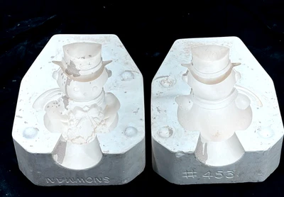 Riverview Ceramic Slip Casting Mold Snowman Figurine 6.5" Vintage 453 - Image 1 of 4