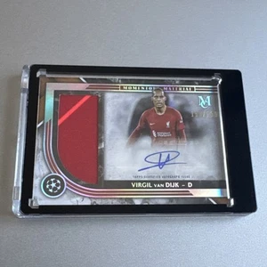 2023 Topps UEFA Champions League Museum Virgil Van Dijk Jumbo Patch Auto /199 - Picture 1 of 4