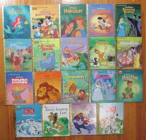 Little Golden Book Lot of 19 Mostly Disney Dumbo Sleeping Beauty Peter Pan Lion - Bild 1 von 7