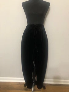 Jules & Leopold Pantalone Pantalone Pantalone Relaxed Fit Nero in Velluto, Large - Foto 1 di 5