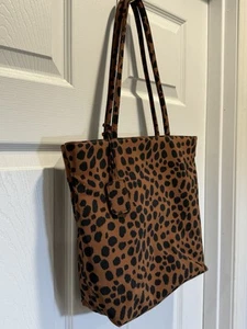 Nine West Cheetah Purse Tote Bag Vintage 90s Animal Print, Small - Picture 1 of 5
