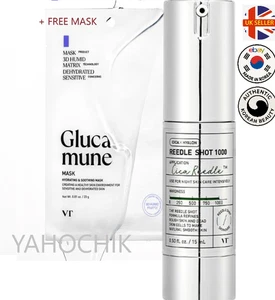 VT Reedle Shot 1000–Intensive Micro-Needle Ampoule (15ml) +FREE Glucamune mask - Picture 1 of 10