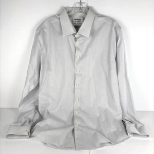 Camisa de vestir Goodfellow & Co para hombre azul/blanco a cuadros ajuste estándar talla 16-16,5 L - Imagen 1 de 9