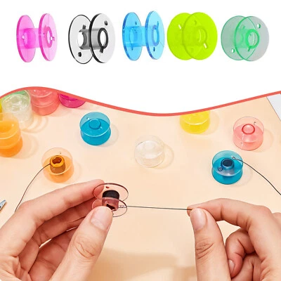 Plastic Bobbins Assorted Colors for Universal Fits Most Brands Sewing Machine - Image 1 of 4