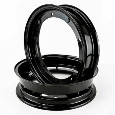 COPPIA CERCHI RUOTA NERI 3.00.10 3.50.10 PIAGGIO VESPA 50 SPECIAL PX 125 150 200