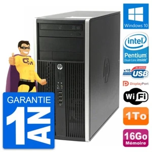 PC Tour HP Compaq Pro 6200 CMT Intel G630 RAM 16Go Disque 1To Windows 10 Wifi - Photo 1/3