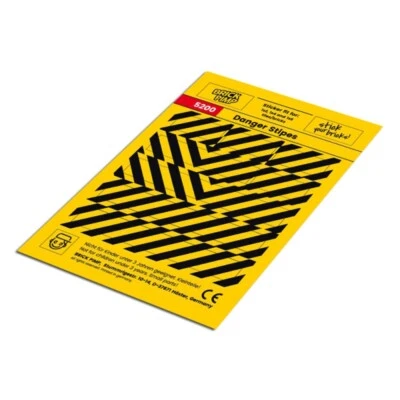 BRICK PIMP Danger Stripes ❤️ STICKER fit for building blocks tiles /5200