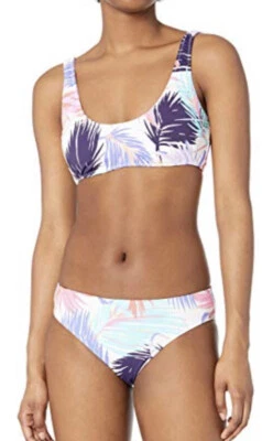 Hobie Women's Bralette Bikini Swimsuit Top & Bottom Reversible In The Mix M NWT - Image 1 of 4