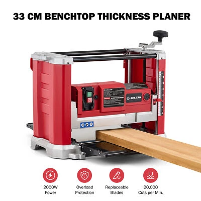 ZELCAN 2000W 15A Benchtop Thickness Planer 330 mm Wood Planer for Woodworking - Image 1 of 4