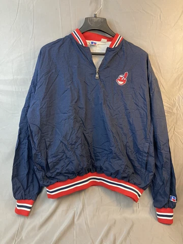 Vintage Russell athletic Cleveland Indians windbreaker pullover Cover