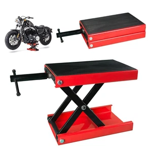 1100lbHeavy Duty 500kg Motorcycle Lift Scissor Motorbike Vehicle Lift Stand Jack - Picture 1 of 10