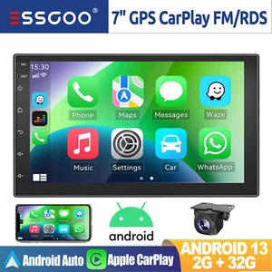 7" Android 13 Car Stereo MP5 Player Radio Bluetooth 2+32GB GPS WiFi Head Unit FM - Picture 1 of 13