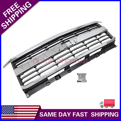 Parrilla de parachoques delantera cromada para Chevy Silverado 2500 HD 3500 HD 2015-2019 Foto 1 de 4