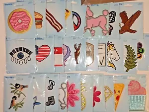 Simplicity Embroidered IRON ON Applique's Animals Sports Food & More ~YOU PICK - Picture 1 of 27