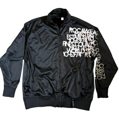 Suéter Vintage Rocawear Para Hombre 3XLarge Y2k Gráfico Cremallera Completa Foto 1 de 4