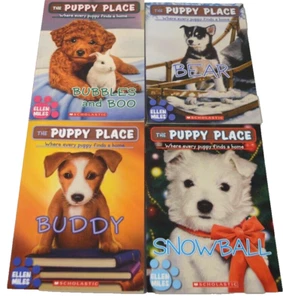 Puppy Place Book Lot of 4 Scholastic Ellen Miles Where Every Puppy Finds a Home - Picture 1 of 10