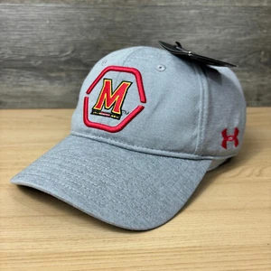 Maryland Terrapins Hat Cap Strap Back Gray Performance Under Armour NWT - Picture 1 of 11
