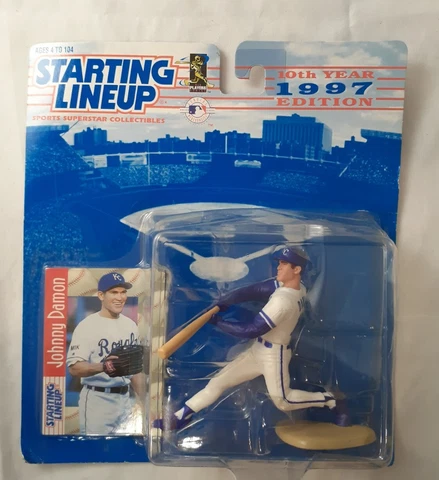 1997 Edition Starting Lineup KC ROYALS JOHNNY DAMON Figure and Card Sealed@112 Cover
