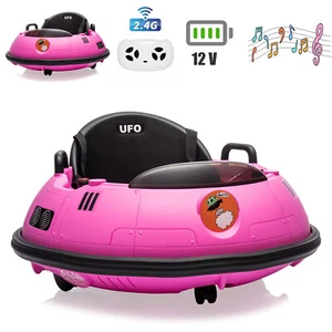 Kids Ride On Bumper Car Toys Gifts 12V Electric+Remote Control+Music, 360° Spin - Picture 1 of 8