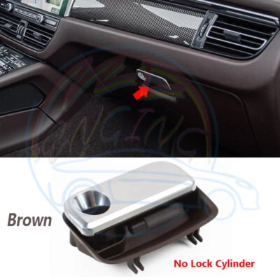 Brown Glove Box Handle for Porsche Macan Panamera Carrera Cayman Boxster 911 718 - Imagem 1 de 4