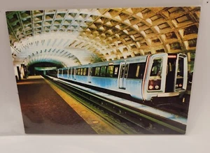 Cartolina Metro Stazione Metro Metro e Treno, Washington D.C. - Foto 1 di 2