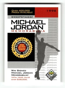1998 UD Choice Sweepstakes #NNO Michael Jordan - Picture 1 of 2