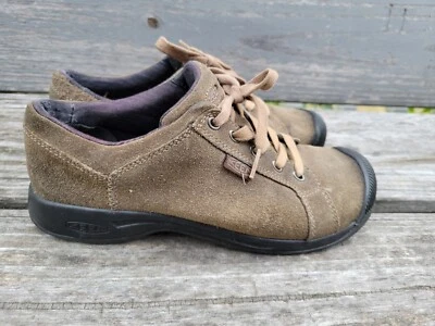 Zapatos Keen para mujer talla 8 Reisen gamuza marrón con cordones Oxford  Foto 1 de 4