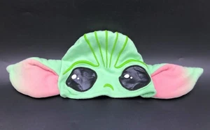 Disney Star Wars Yoda Baby Costume Hat Mandalorian Green Pink Ears 12-18 Months - Picture 1 of 2