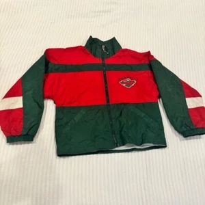 NHL Vintage Winning Goal Mighty Mac Sports MN Wild Hockey Youth Jacket Size 7 - Picture 1 of 13