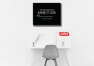 Ehrgeiz Substantiv Definition Leinwandbild vorgedehnt Motivationszitate Erfolg - Bild 1 von 1
