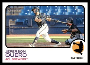 2022 Topps Heritage Minors 167 Jeferson Quero Brewers Baseball Card