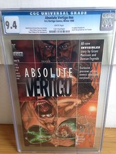 Absolute Vertigo 1995 CGC 9.4 1st Preacher 1st Jesse Custer WP Hot TV show