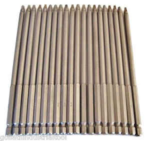 20 GOLIATH INDUSTRIAL 6" SQUARE SCREW BITS #2 ROBERTSON SB6S2 DRIVER DRILL - Bild 1 von 1