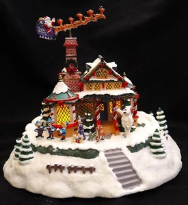 Hawthorne Village Rudolph’s Christmas town Santa's Very Merry Home A2728 - Picture 1 of 22