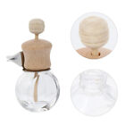  3 Pcs Glass Car Perfume Empty Bottle Vent Clip Air Freshener