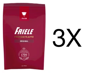 Friele Norwegian Coffee Filter Ground Black Americano Beans Filter Malt 3X500g - Bild 1 von 1