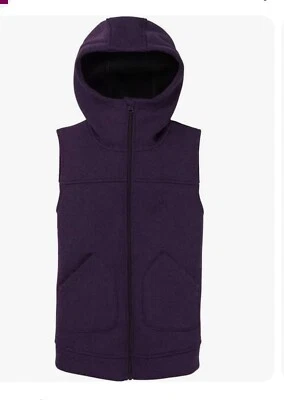 Burton Nuevo Con Etiquetas Niña’s Capucha Minxy Chaleco Talla Mediana Púrpura Foto 1 de 4