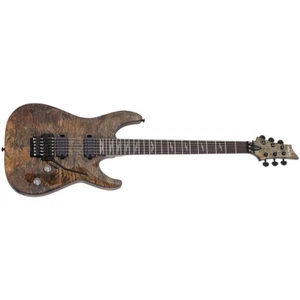 Schecter OMEN ELITE-6 FR CHAR Charcoal Floyd Rose Electric Guitar NEW + GIG BAG - Picture 1 of 20