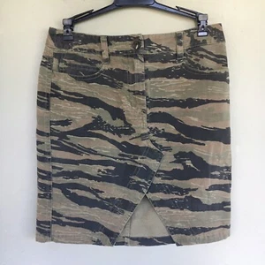 Zadig & Voltaire Jeu Jeansrock Damen 36 S Camouflage Min Utility Grunge - Bild 1 von 13