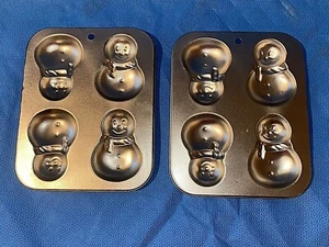 2 moldes para hornear muñecos de nieve de aluminio - Imagen 1 de 9