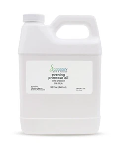 EVENING PRIMROSE OIL NATURAL VIRGIN COLD PRESSED PURE 32 OZ - Picture 1 of 5