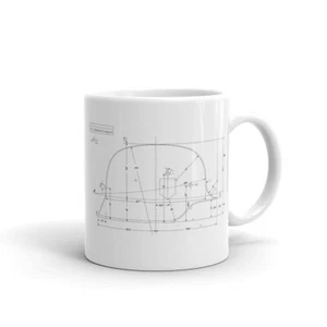 Casco alemán taza de café/té - Segunda Guerra Mundial patente militar estampado taza personalizada - Imagen 1 de 3