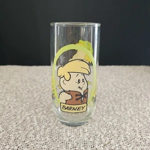 Barney Vintage 1986 Pizza Hut Hanna Barbera Feuerstein Kinder Gläser Full Set - Bild 1 von 7