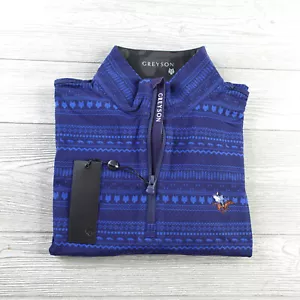 NUEVO Pullover Greyson Sleepy Hollow Country Club Para Hombre Mediano 1/4 Cremallera Rendimiento - Imagen 1 de 11